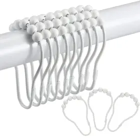 G-hl-001 Oeh Shower Curtain Hooks Stainless Steel Rings Roller Glid Inch