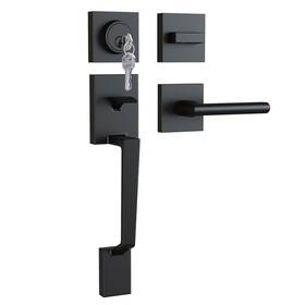 Ohuhu B08pb4twnj Front Door Lock Set Heavy Duty Upgraded Handle Black Locksets