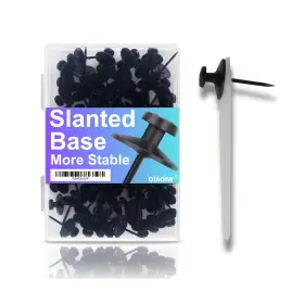 Dh01 Oiaoiw 50pcs Black Thumb Tacks For Wall Picture Hangers Heavy Duty Push Pins Wal