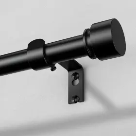 Olv35-88bk Olv Curtain Rods For Windows 48 To 84 Inch Black 36ftft-88ftft 1 Pack