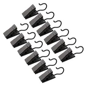 Oneoney 056312672398 120 Pack Clip Hook Set Stainless Curtain Clips For Photos Home Black