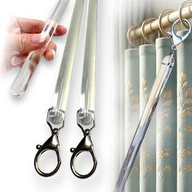 Ooowow Acaw0462 46 Inch 2 Pack All Clear Acrylic Curtain Pull Wand Inches