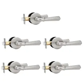 B0c7qvp4z9 Orger 5 Pack Brushed Nickel Passage Door Lever Keyless Closet Handle