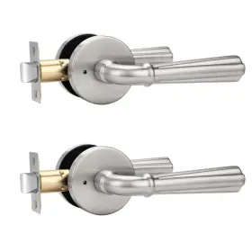 B0cb5mw976 Orger 2 Pack Satin Nickel Privacy Door Lever Interior Handle Lock Keyless