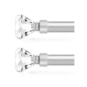 Cr02-px2-sf5-csn Orger Crystal Curtain Rod 2 Pack For Windows Adjustable Length From 30 Inch To 67