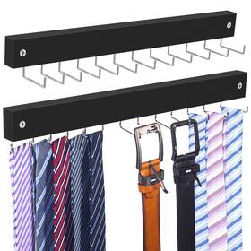 Oteckk 717504219158 2 Pack Belt Hanger Wall Mount Large Capacity Tie And Organizer For Wall