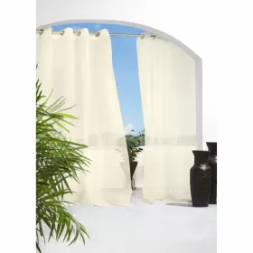 Outdoor Decor 069556455177 Escape Indoor/outdoor Grommet Curtain Voile Ivory 54 Inch X 108