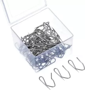 Hooks-01 Outus 58 Pack Metal Pin-on Drapery Hooks For Window Door Shower Curtain