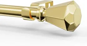 Winrod-o19dia-g1845 Owebuyt Curtain Rods For Windows 18 To 45 Inch - 1 Diameter 18-45 Gold