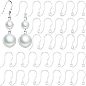 Owlkormy Pl-hook-221126 100pcs Safety Non-allergenic Plastic Earring Hooks Ear Wire Anti Allergy Hook