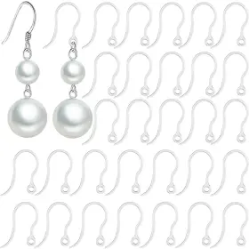 Pl-hook-221126 Owlkormy 100pcs Safety Non-allergenic Plastic Earring Hooks Ear Wire Anti Allergy Hook