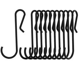 Cf-jj-01b Owosald Black Metal S Hooks For Hanging Pot Hanger Available Finishing Cook