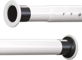 Oxdigi 883521753705 Room Divider Tension Curtain Rod Long / 122.1-141.7 Inches Large No Dr