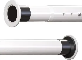 Oxdigi 883521945872 Tension Shower Doorway Curtain Rod/adjustable 82.7-102.4 Inches No Dri