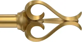 Rod-001 Pabroni Curtain Rod Single Rods Gold/black/silver 1 48 Inch -72 Gold D