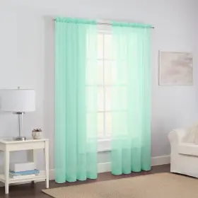 16005 Pairs To Go Rod Pocket Sheer Window Curtains For Bedroom Or Living Room 2 Pa
