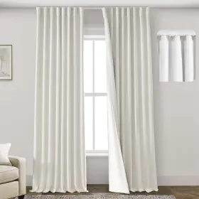 Bbtcrea-psbb52108 Panelsburg 108 Inch Long Blackout Track Curtains And Drapes For System Pleated With