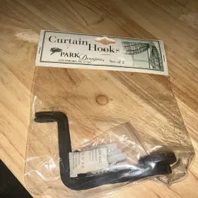 22-605 Park Designs Forged Iron Loop Curtain Hooks - Set Of 2 T2