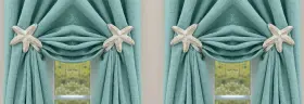 Park Designs 762242383883 Metal Starfish Curtain Mounts With Mounting Hardware. Pack Of 4 Holders