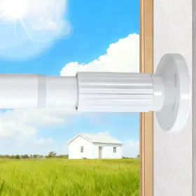 51-166 Parutta Tr-w5 Tension Curtain Rod Inch 4.25-13.83ft Extra Long Outdoor