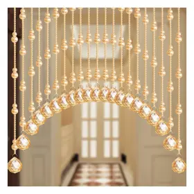 Bdobbjjxo-arched-21strings Pengfei Crystal Beaded Curtain 21 Strings Arched Door String For Doorway De