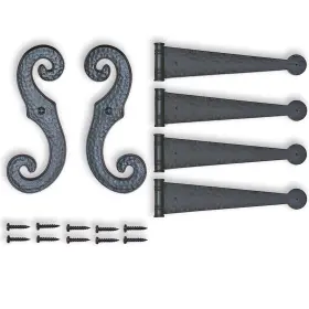Perfect Shutters 798167849609 Decorative Vinyl Shutter Hinges And S Holdback Hooks For Exterior