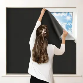 Zgcl01 Petaholic 100% Blackout Curtains For Bedroom 57 Inch W X 118 L Pack Of 1 Black