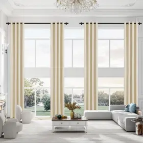 Pj-ccl-beige-52x144 Phating Extra Long Blackout Curtains 12ft High Ceiling Drapes Window Floor To