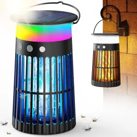 Sjz-091rgbhy Phatroyyee Solar Bug Zapper Outdoor 5-in-1 Mosquito 4200v With Flame L... Fast Ship