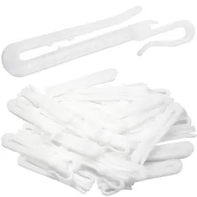Tuor240516-20 Phituoda 30pcs Plastic Pleated Curtain Hooks Adjustable Pinch Pleat 3.35 Inch