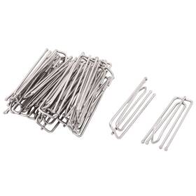 Piccocasa 609876266352 Stainless Steel Window Drapery Curtain Pleat Hooks Hanger Silver 25pcs