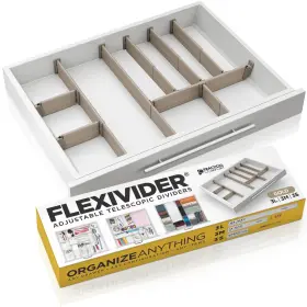 Fv-333-gold Practical Comfort Custom Drawer Organizer 9 Adjustable Aluminum Dividers Cha