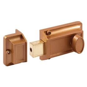 Prime-line B000bd5eei Premium-line U 9956 Single Cylinder Rim Deadlatch Diecast Brass Night Lock 2 Key