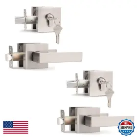 B0ds2d7z29 Probrico Brushed Nickel Exterior Door Locksets Deadbolt Front Passage