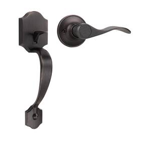 Probrico B0f7l2fv24 Oil Rubbed Bronze Front Door Handle Entry Handleset Exterior