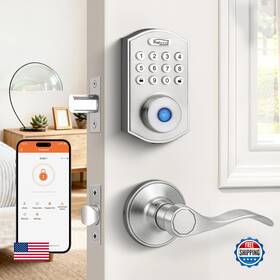 Probrico B0g2kyqjbh Smart Door Lock Satin Nickel Keyless Entry Keypad