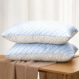 Mfp8403 Puredown Pillows Standard Size Set Of 2 Shredded Memory Foam Cool Inch
