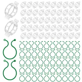 Qhycwin 001 300 Pcs Plant Support Clips 2 Types In 1 Pack Plastic Garden For Toma