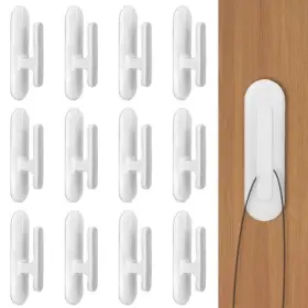 599772 Qianyu 1 12 Pcs Cord Blind Pull Twister Adhesive Wall Hanging Hooks Window