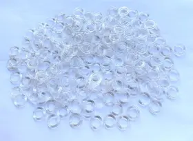 Qinizx 048518727538 Clear Roman Shades Blind Curtain Rings 1/2inch 13mm Outside Diameter 8mm Inte
