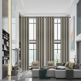 Qa-elc-gr-156 Qiseca Extra Long Curtains High Ceiling Drapes 13ft For Living Room Tall W Inch