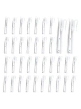 22363025 Qkds 90pcs Plastic Curtain Hooks Adjustable Pinch Pleat Ratchet System White