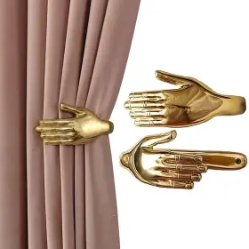 B08qz8n2mb Qmbhbm 355778554967 Curtain Tiebacks Zinc Alloy Holdbacks Gold Left Right Hand H