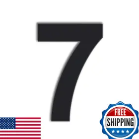 B076cvwv1p Qt Home Decor Quart Modern House Number - 6 Inch Black Stainless Steel 7
