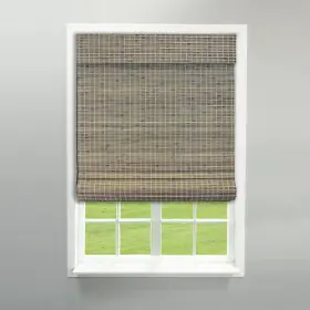 2208856e Radiance Cordless Bamboo Blinds - Flatstick 31 Inch W X 64 H Driftwood