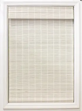 2215332e Radiance Bamboo Blinds - Cordless Roman Shades For 34 Inch W X 64 H White