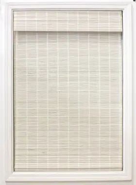 2215334e Radiance Cordless Bamboo Roman Shades For 35 Inch W X 64 H White
