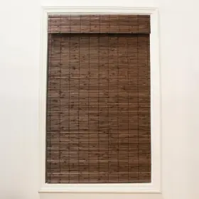2216302e Radiance Cordless Bamboo Roman Shades For Windows - Flatstick Blinds F