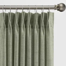 Rc-hzcl-rc7sage-4284 Rain City Sage Green Sheer Curtains Pinch Pleated Back Tab With Hooks Farmhou