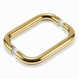 Ranbo B0bg5hr4q5 Polished Gold 8 Ctc Tubular Back-to-back Shower Door Handle 3/4 Diameter